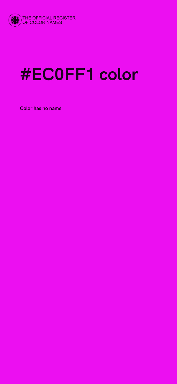 #EC0FF1 color image