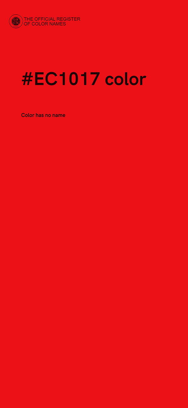 #EC1017 color image