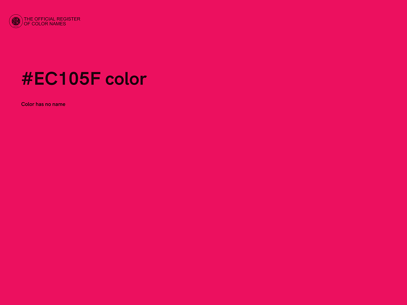 #EC105F color image