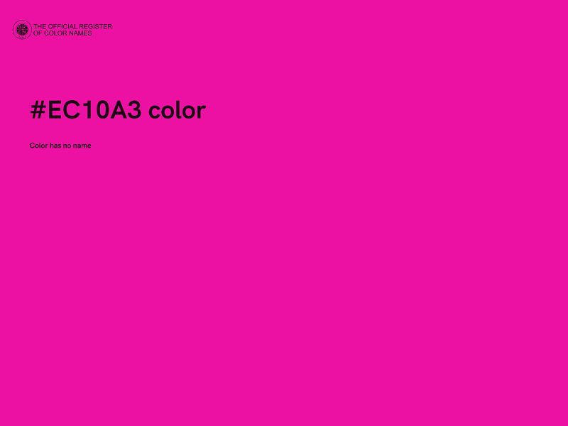 #EC10A3 color image