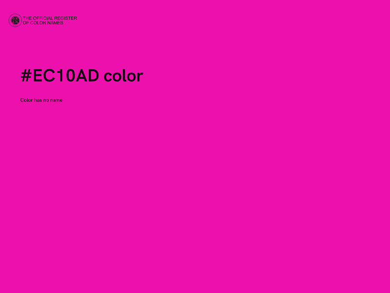 #EC10AD color image