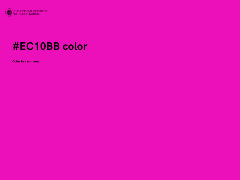 #EC10BB color image