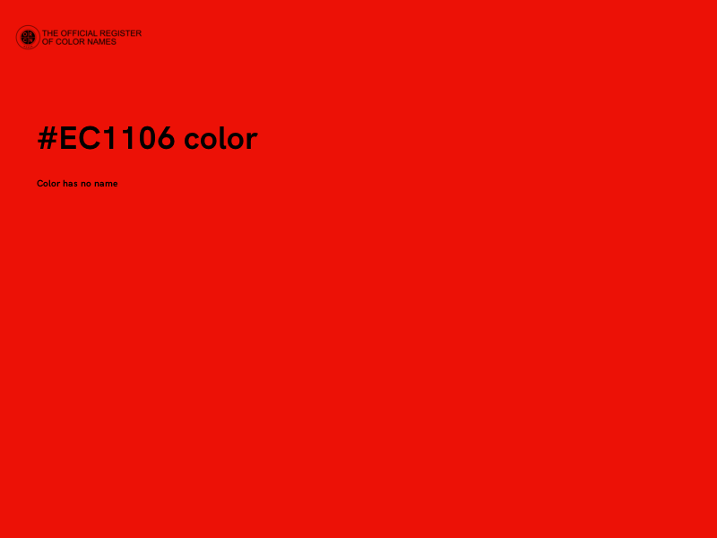 #EC1106 color image