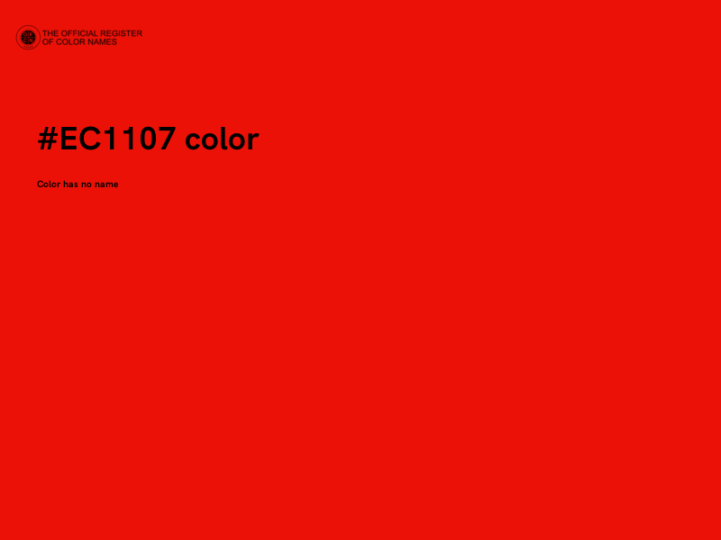 #EC1107 color image