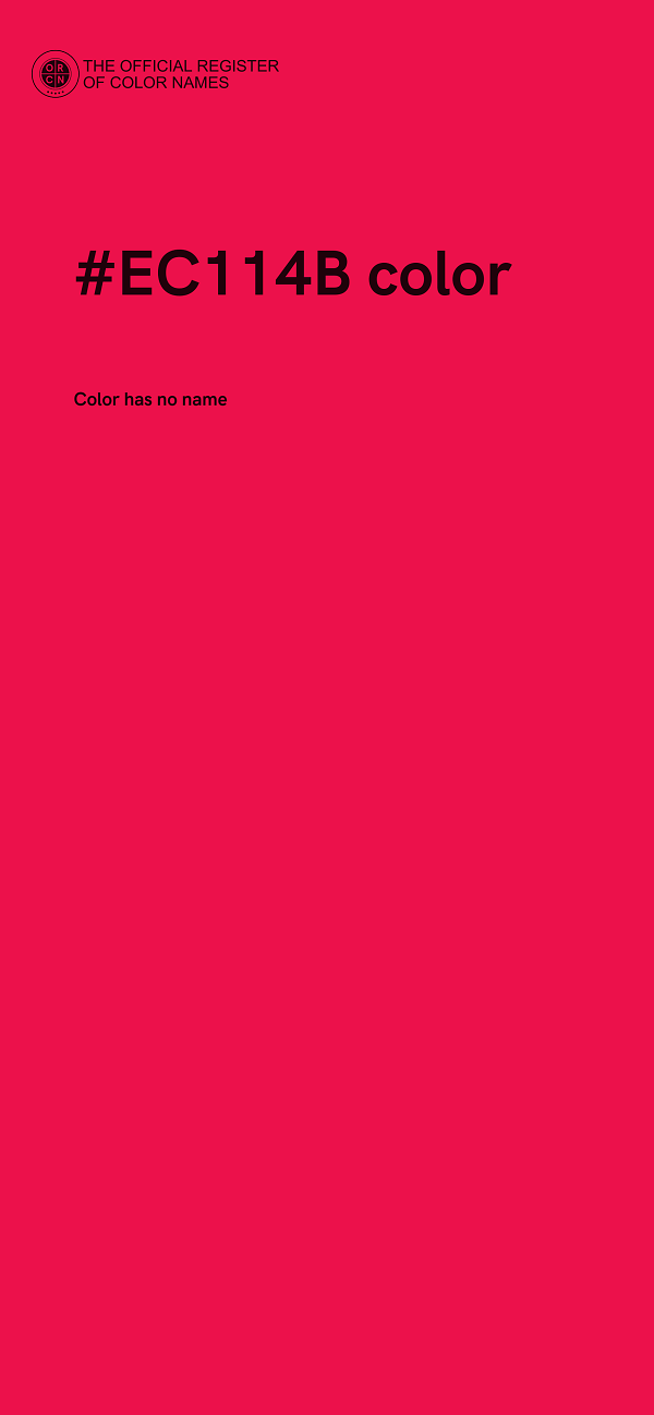 #EC114B color image