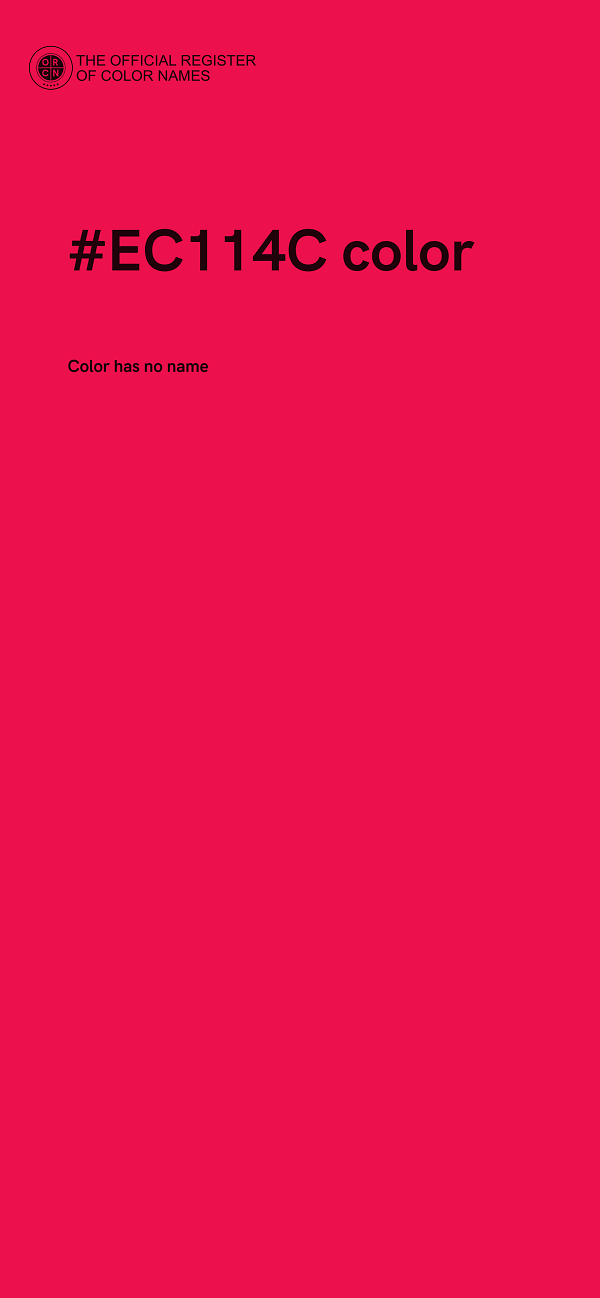 #EC114C color image