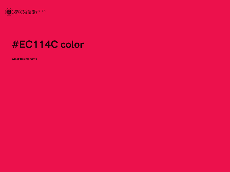 #EC114C color image
