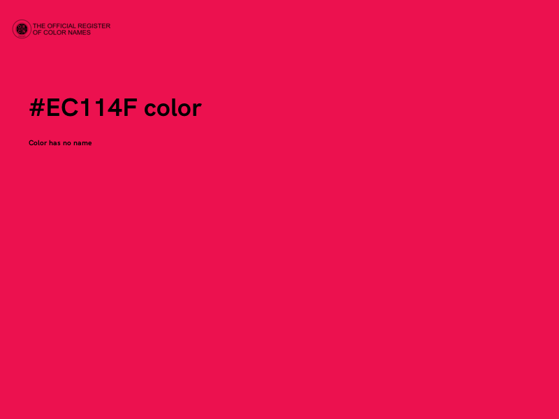 #EC114F color image