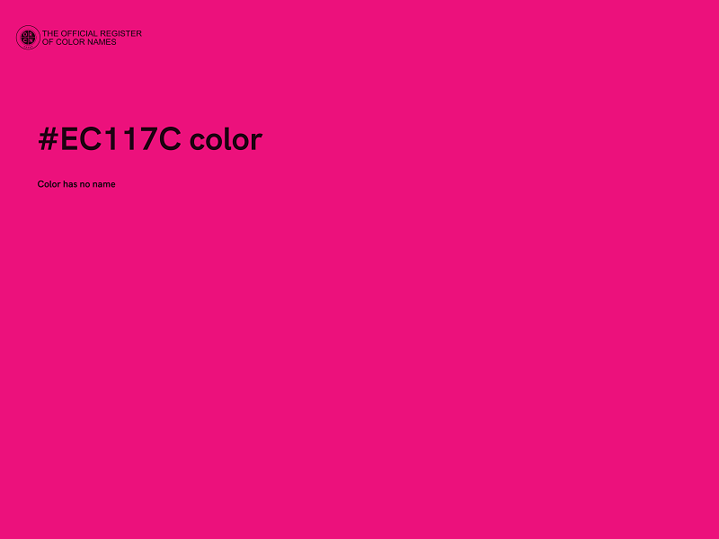 #EC117C color image