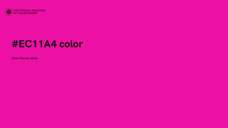 #EC11A4 color image