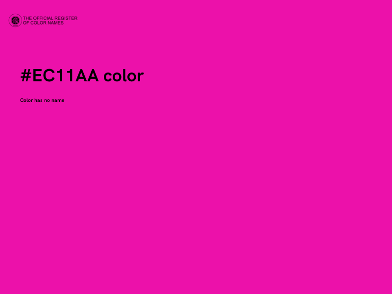 #EC11AA color image
