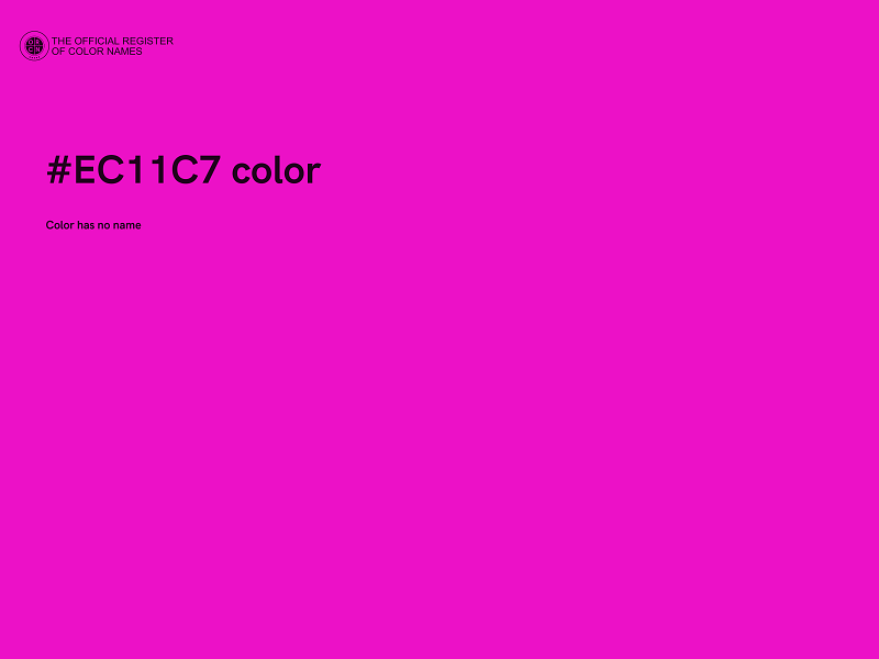 #EC11C7 color image