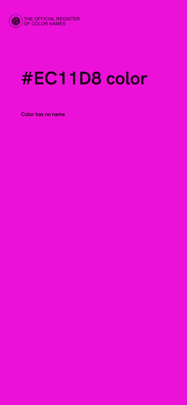 #EC11D8 color image