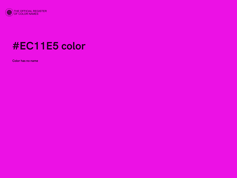 #EC11E5 color image
