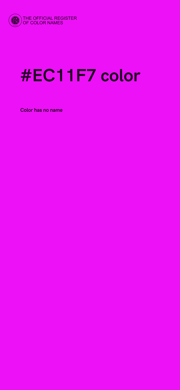 #EC11F7 color image