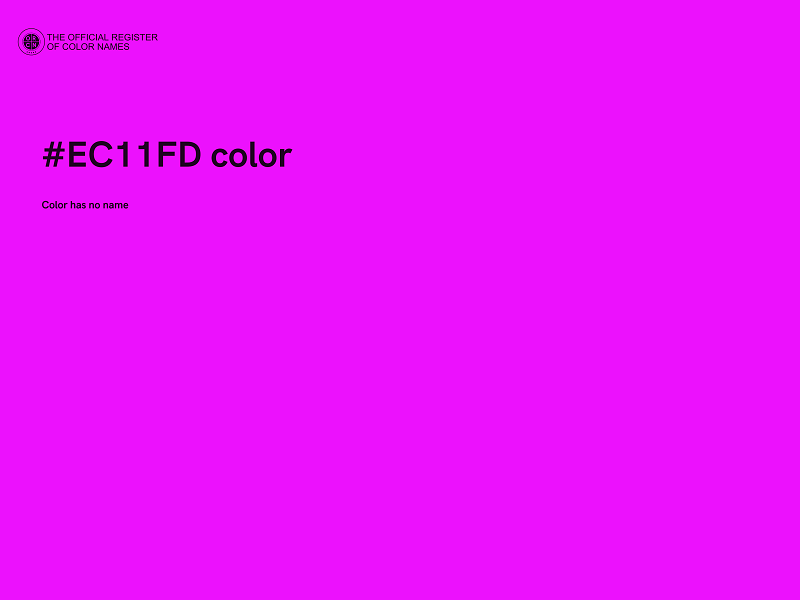 #EC11FD color image