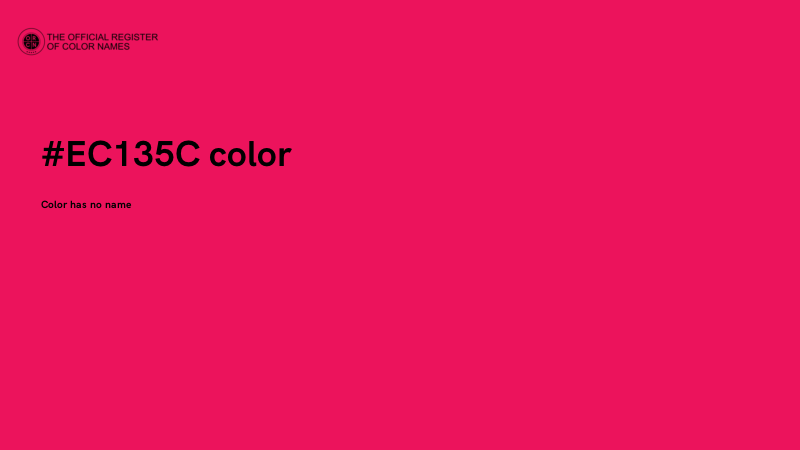 #EC135C color image