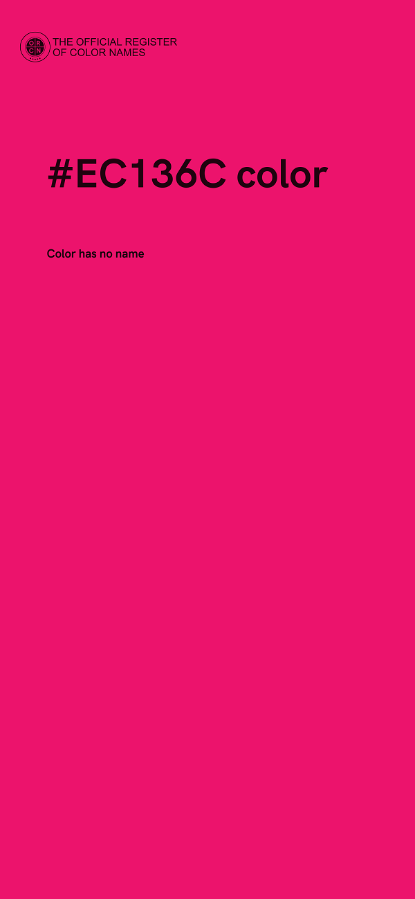 #EC136C color image
