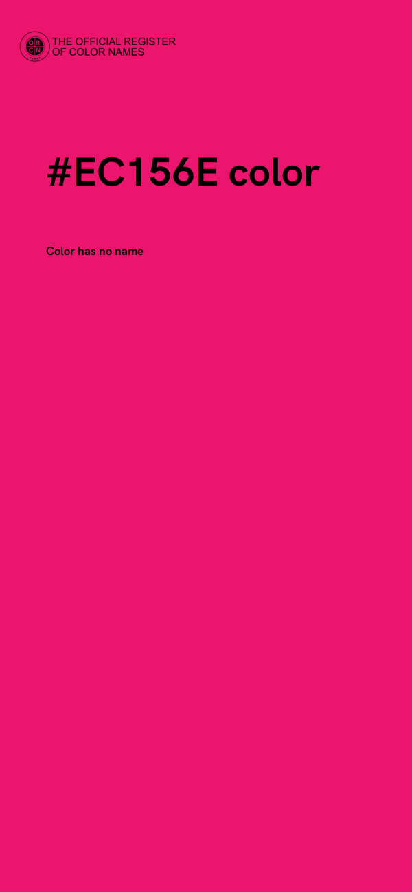 #EC156E color image