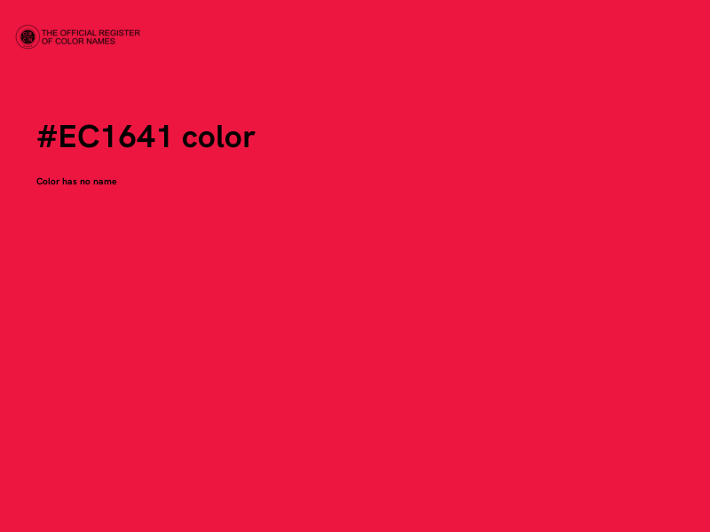 #EC1641 color image