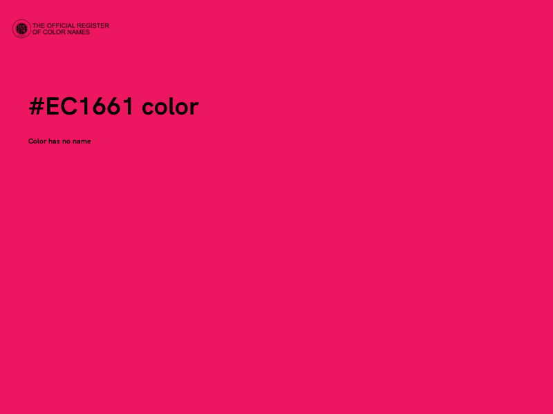 #EC1661 color image