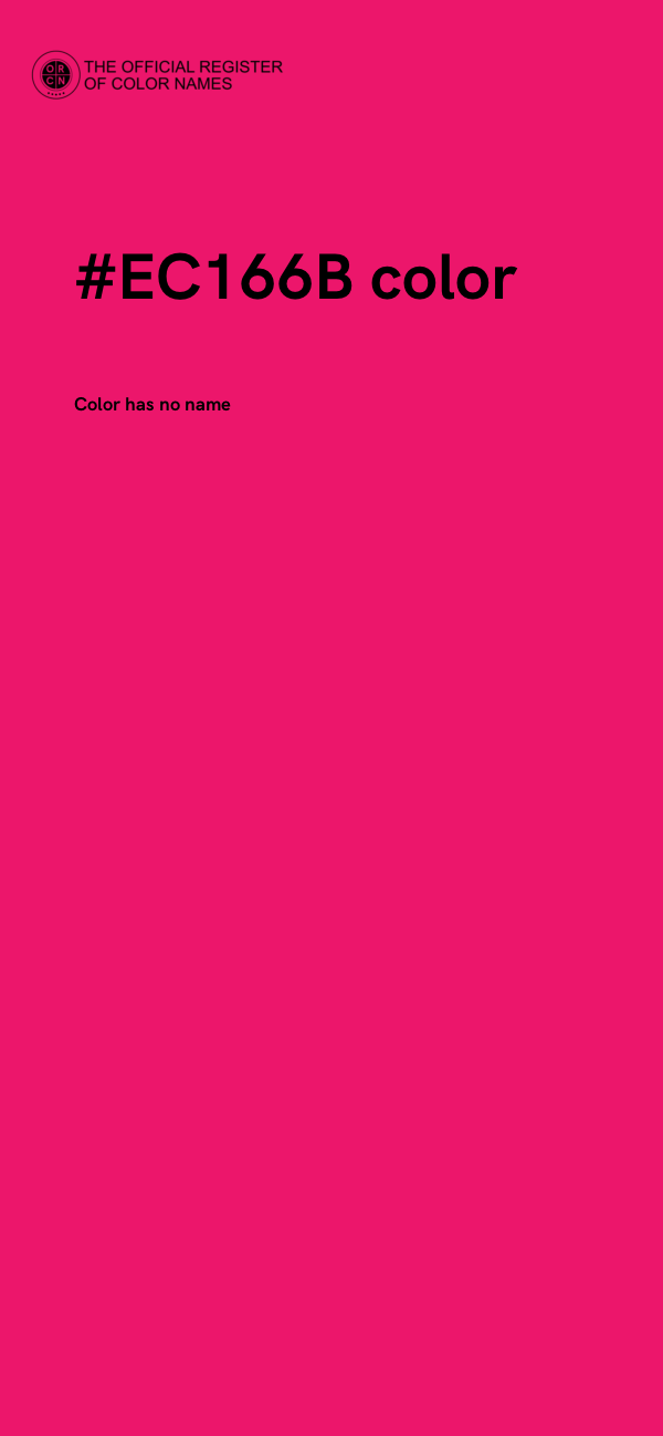 #EC166B color image