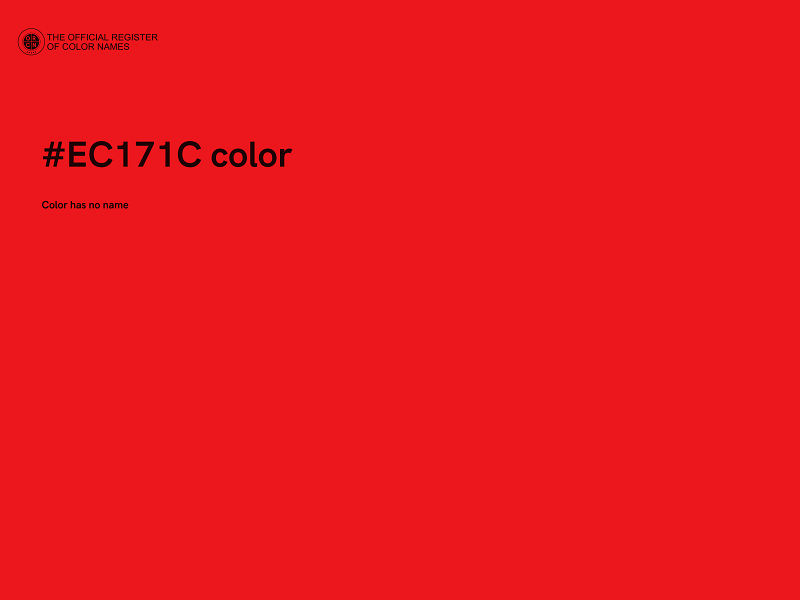 #EC171C color image