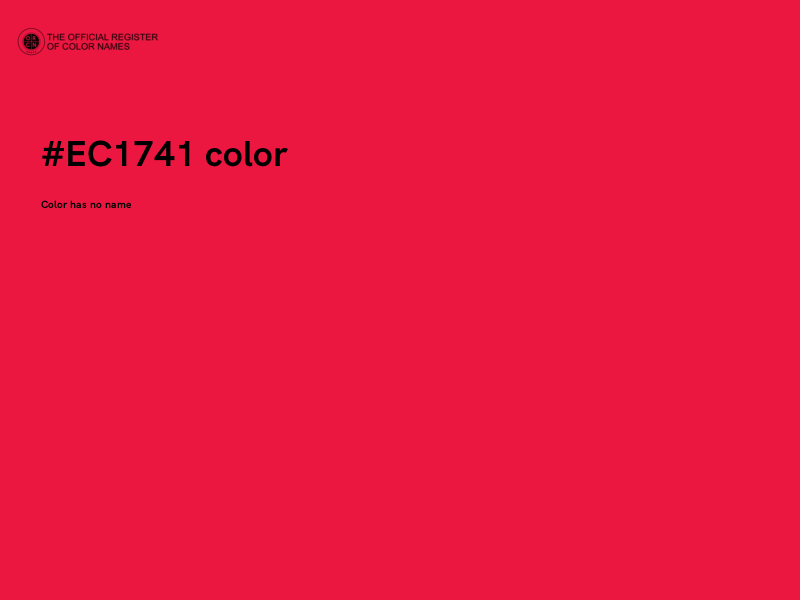 #EC1741 color image