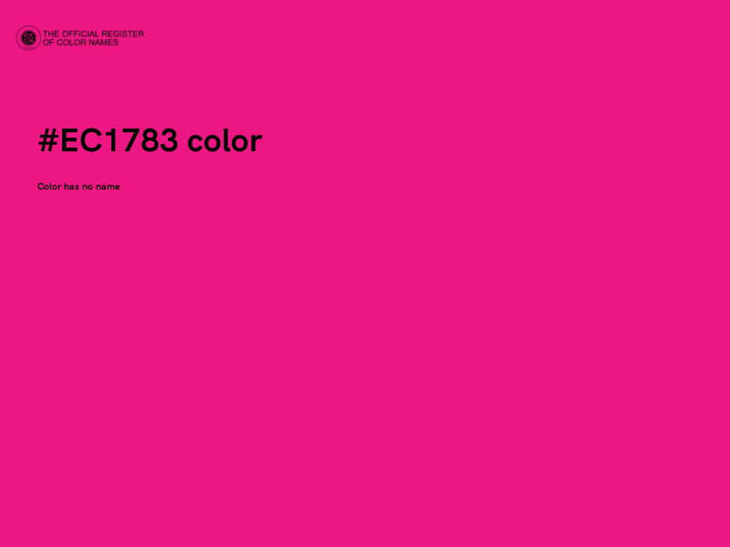 #EC1783 color image