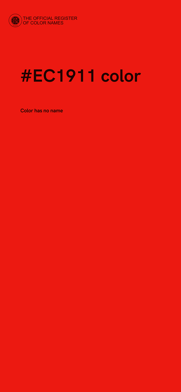 #EC1911 color image