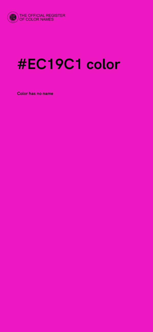 #EC19C1 color image