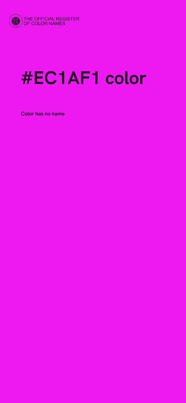 #EC1AF1 color image