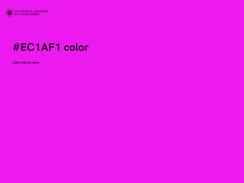 #EC1AF1 color image