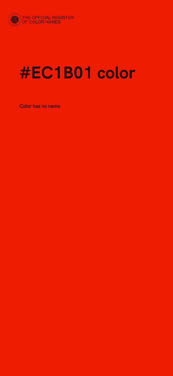 #EC1B01 color image