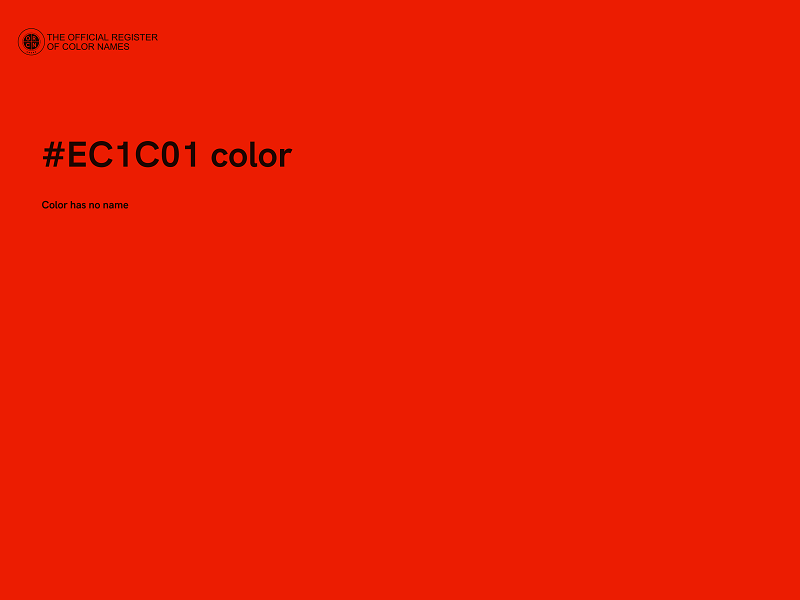 #EC1C01 color image