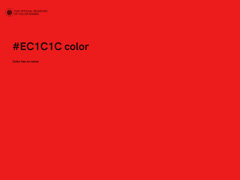 #EC1C1C color image