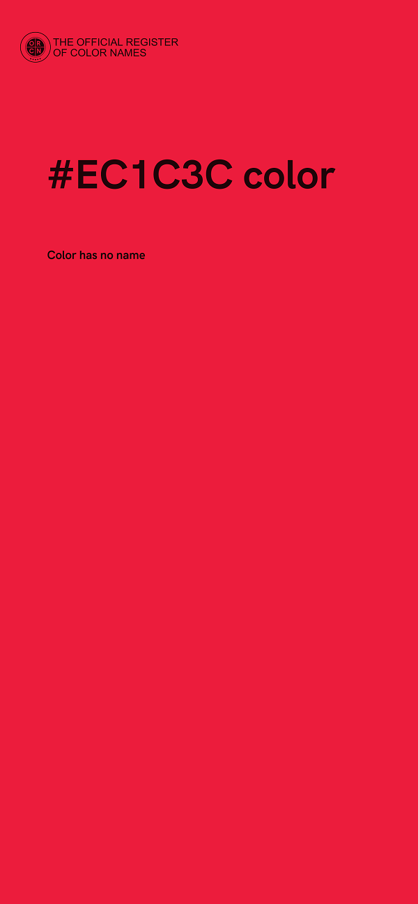 #EC1C3C color image