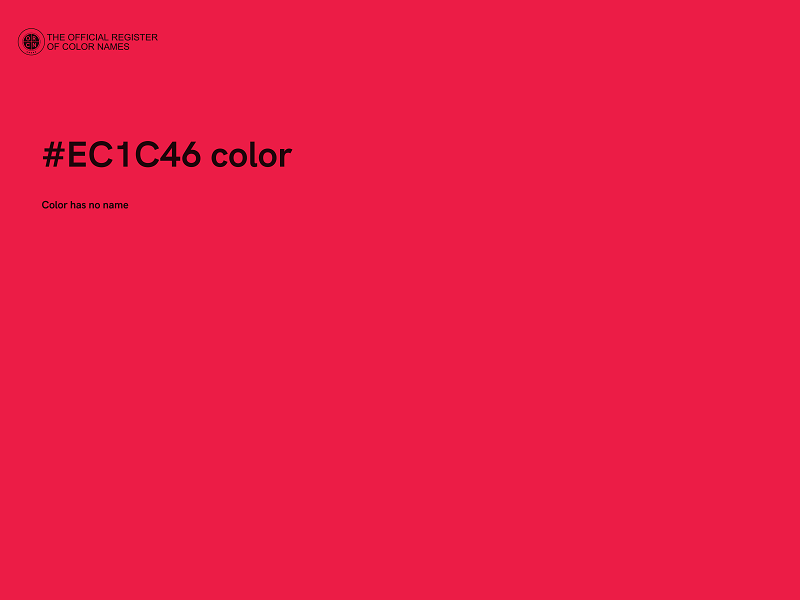 #EC1C46 color image