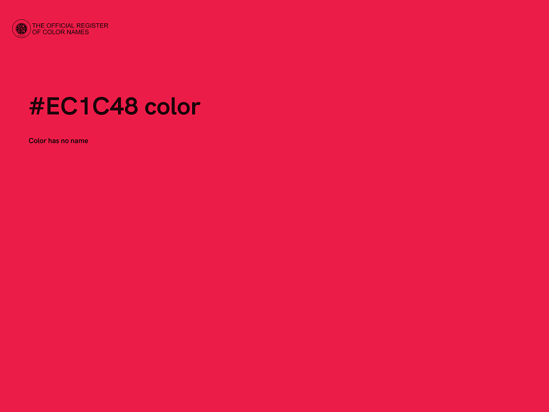 #EC1C48 color image