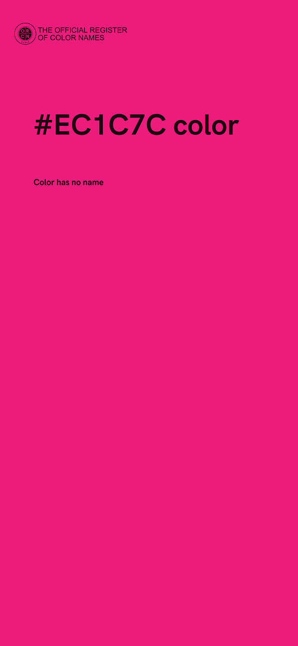 #EC1C7C color image