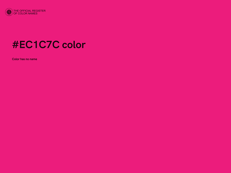 #EC1C7C color image