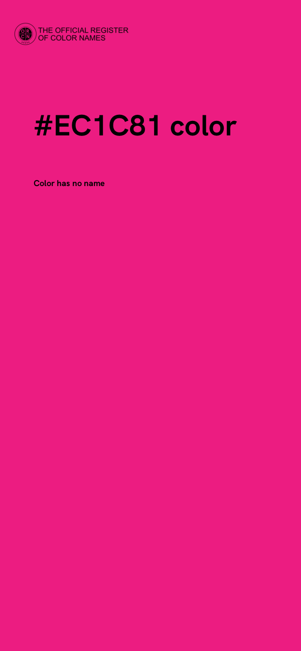 #EC1C81 color image