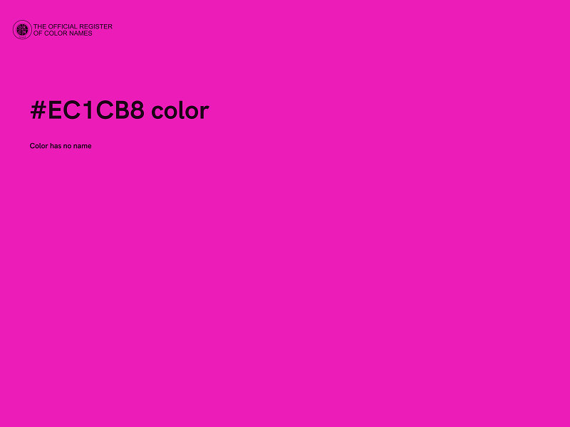 #EC1CB8 color image