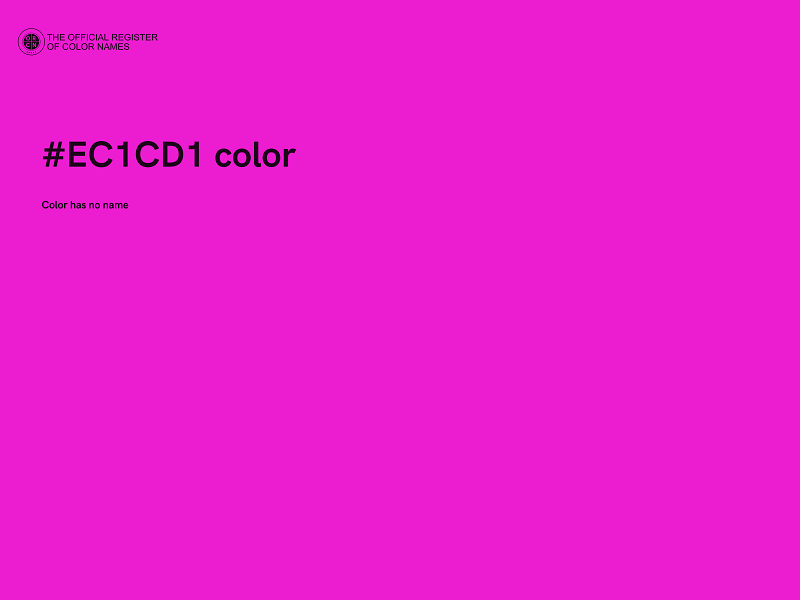 #EC1CD1 color image