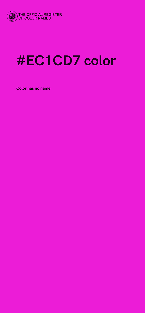 #EC1CD7 color image