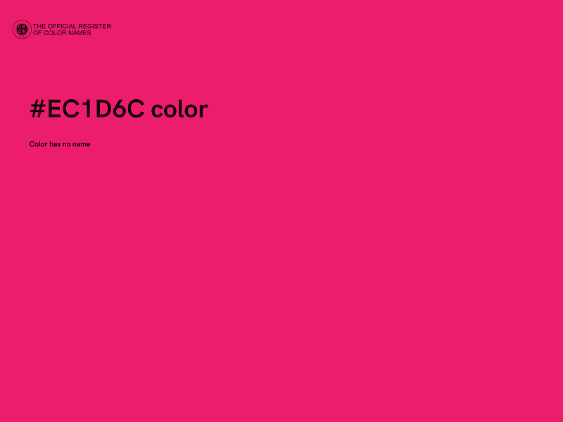 #EC1D6C color image