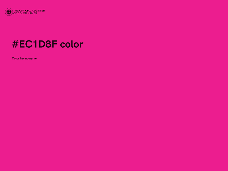 #EC1D8F color image