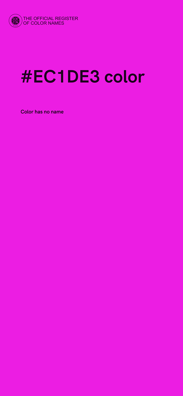 #EC1DE3 color image