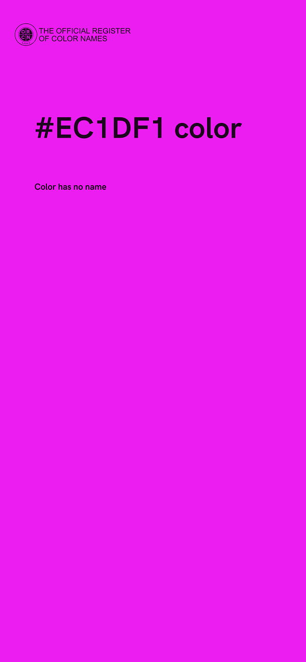 #EC1DF1 color image