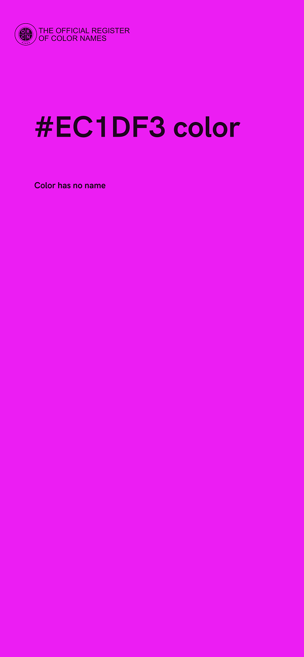 #EC1DF3 color image